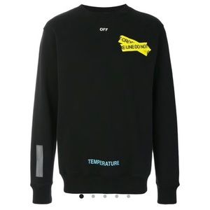 Off White c/o Virgil Abloh Firetape Crewneck XXL